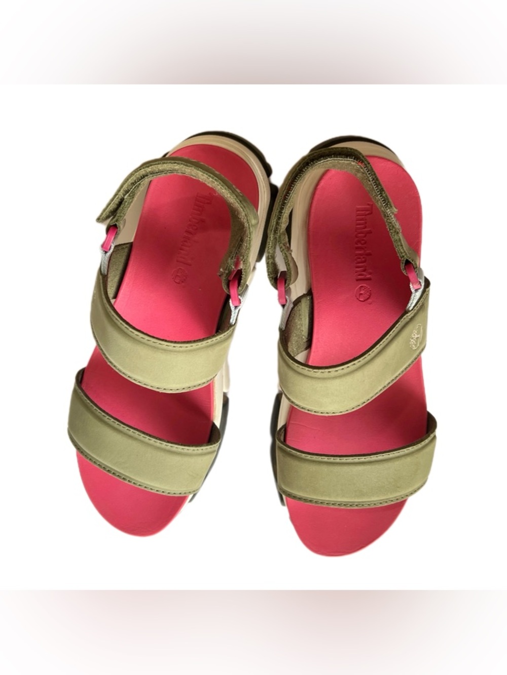 Timberland Adley Way dark green & pink backstrap sandals US Women’s 8.5 - Picture 4 of 12